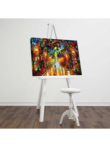 ABERTO DESIGN Kunstdruk op canvas "Rain's Rustle In The Park" - (B)70 x (H)45 cm