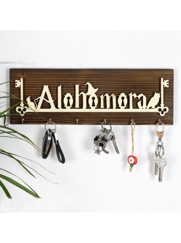 Wallity Schlüsselleiste in Braun - (L)14 x (B)40 cm