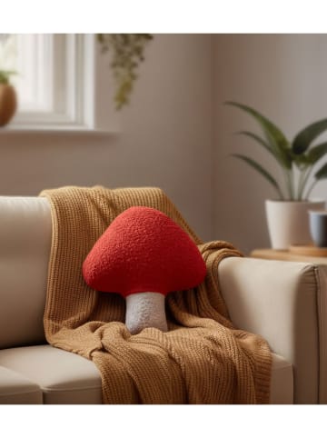 Wallity Kissen in Rot/ Weiß - (L)38 x (B)35 cm