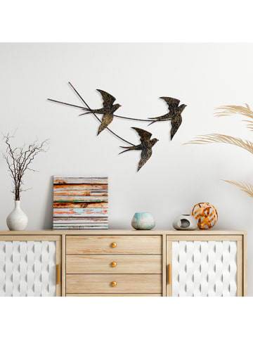 wall addiction Wanddecoratie zwart/goudkleurig