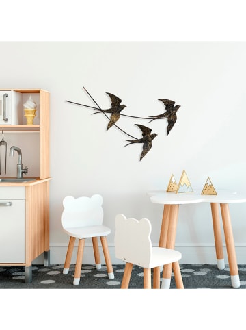 wall addiction Wanddecoratie zwart/goudkleurig