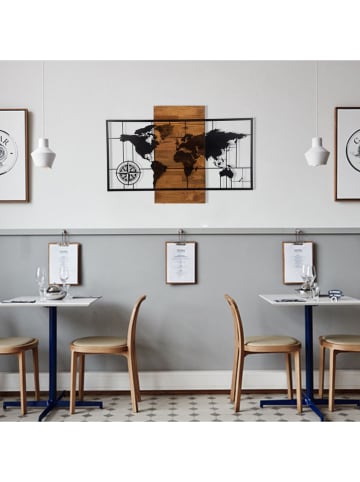 Wallity Wanddekor in Schwarz/ Braun - (L)58 x (B)85 cm