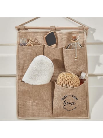 ABERTO DESIGN Organizer wiszący w kolorze jasnobrązowym - 35 x 45 cm