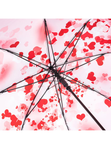 FARE Paraplu zwart/lichtroze - Ø 105 cm