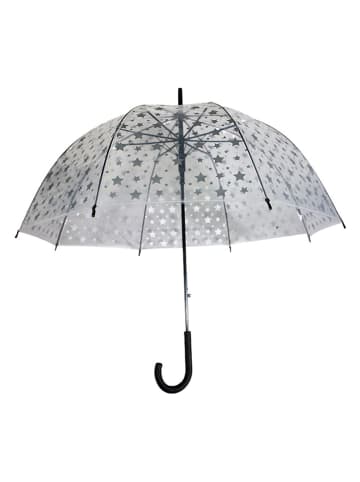 Le Monde du Parapluie Stockschirm in Transparent/ Silber - Ø 86 cm