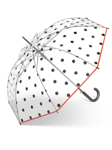 Le Monde du Parapluie Stockschirm in Transparent/ Schwarz - Ø 95 cm