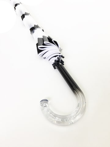 SMATI Paraplu "Stripes" transparant/zwart - Ø 86 cm