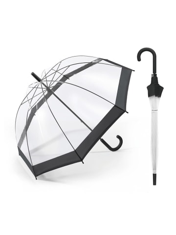 happy rain Paraplu transparant/zwart - Ø 90 cm