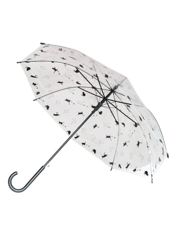 Le Monde du Parapluie Stockschirm in Transparent/ Schwarz - Ø 90 cm