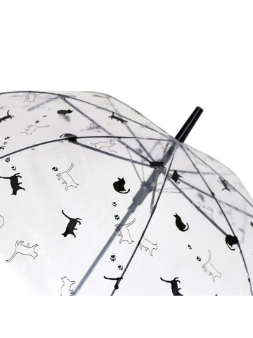 Le Monde du Parapluie Stockschirm in Transparent/ Schwarz - Ø 90 cm