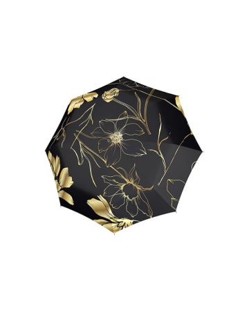 Doppler Stockschirm in Schwarz/ Gold - Ø 101 cm