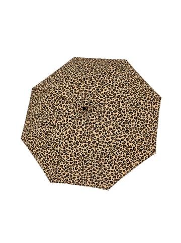 Doppler Stockschirm in Schwarz/ Hellbraun - Ø 99 cm