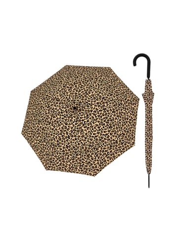 Doppler Stockschirm in Schwarz/ Hellbraun - Ø 99 cm