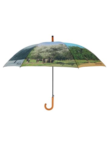 Esschert Design Parasol w kolorze błękitno-zielonym - Ø 120 cm