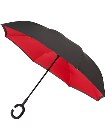 Impliva Inside-out-paraplu rood/zwart - Ø 107 cm