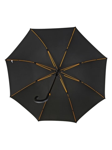 Falcone Stockschirm in Schwarz/ Orange - Ø 125 cm