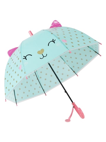 Le Monde du Parapluie Kinderparaplu "Cat" turquoise - Ø 70 cm