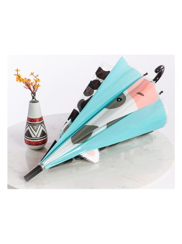 Le Monde du Parapluie Kinderparaplu "Cow" wit/zwart/turquoise - Ø 70 cm