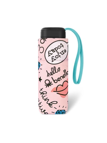 Benetton Parasol w kolorze jasnoróżowym ze wzorem - Ø 87 cm