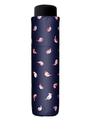 Doppler Taschenschirm in Dunkelblau/ Rosa - Ø 89 cm