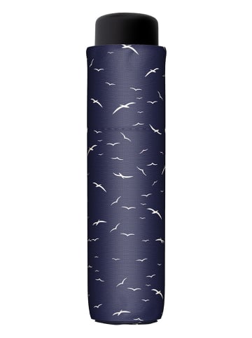 Doppler Taschenschirm in Dunkelblau/ Weiß - Ø 89 cm