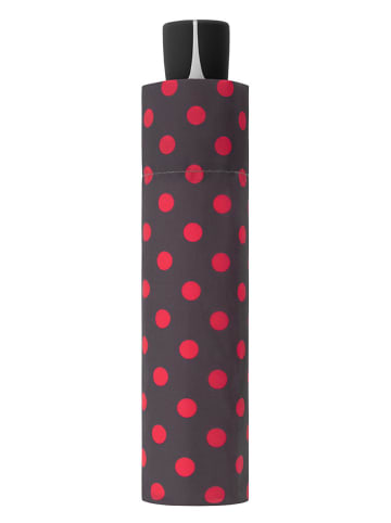 Doppler Taschenschirm in Anthrazit/ Rot - Ø 89 cm