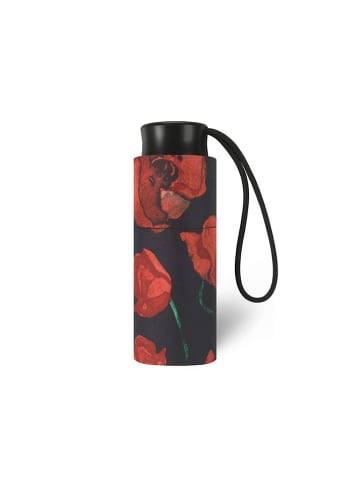 happy rain Taschenschirm in Schwarz/ Rot - Ø 90 cm