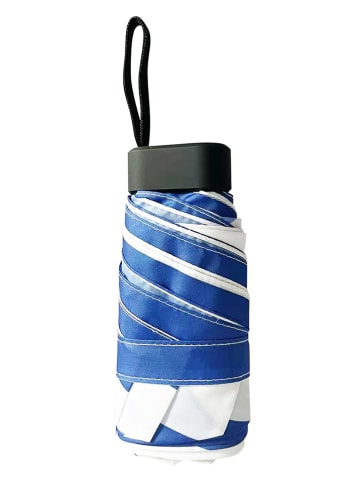 Le Monde du Parapluie Taschenschirm in Blau/ Weiß - Ø 93 cm