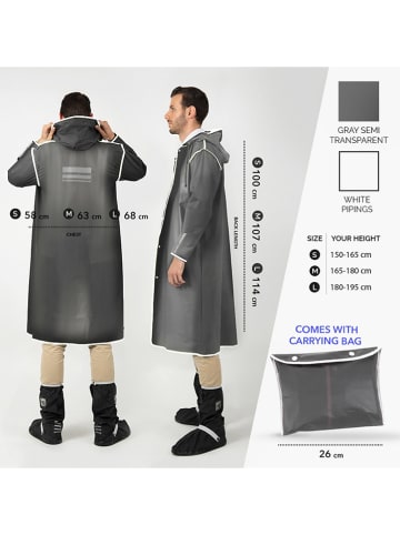 PERLETTI Płaszcz przeciwdeszczowy w kolorze czarnym