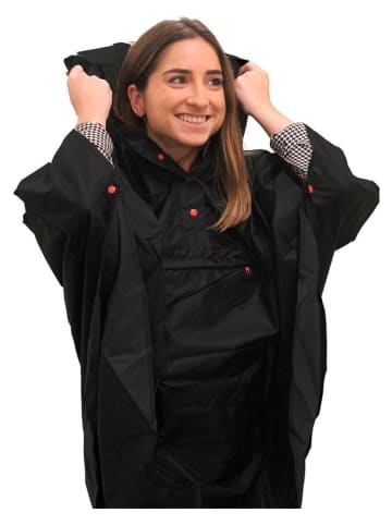 SMATI Regenponcho in Schwarz