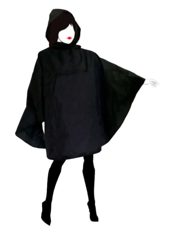 SMATI Regenponcho zwart