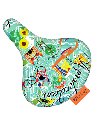 BikeCap Osłona w kolorze zielonym ze wzorem na siodełko