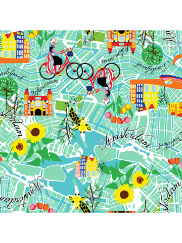 BikeCap Osłona w kolorze zielonym ze wzorem na siodełko