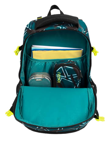 neoxx Rucksack "Active" in Grün/ Schwarz - (L)24 x (B)31 x (H)45,5 cm