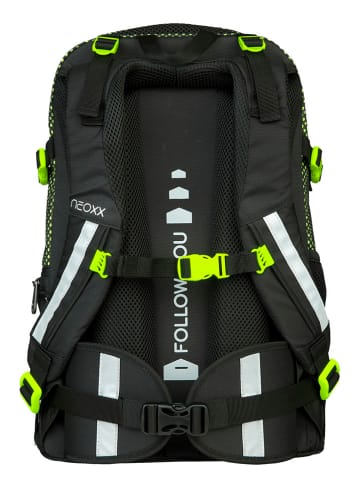 neoxx Rucksack "Active" in Schwarz/ Neongelb - (L)24 x (B)31 x (H)45,5 cm
