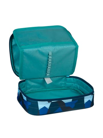 neoxx Schlamperetui "Dunk XXL" in Dunkelblau/ Blau - (L)23,5 x (B)17 x (H)6,5 cm