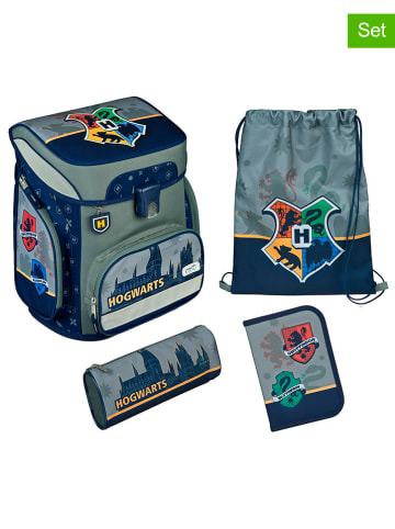 SCOOLI 5tlg. Schulranzen-Set "EasyFit Harry Potter" in Grau - 18 l
