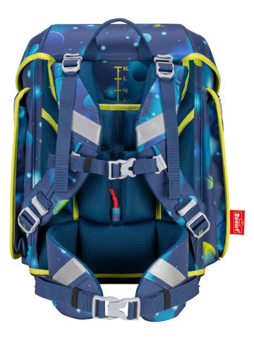 Scout 5-częściowy zestaw szkolny "Genius Set LED - Planets" w kolorze niebieskim