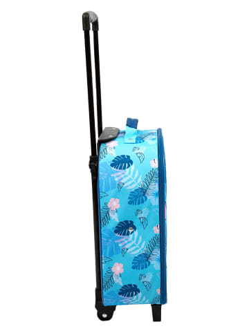 Lilo & Stitch Walizka "Lilo & Stitch" w kolorze niebieskim - 38 x 27 x 13,5 cm