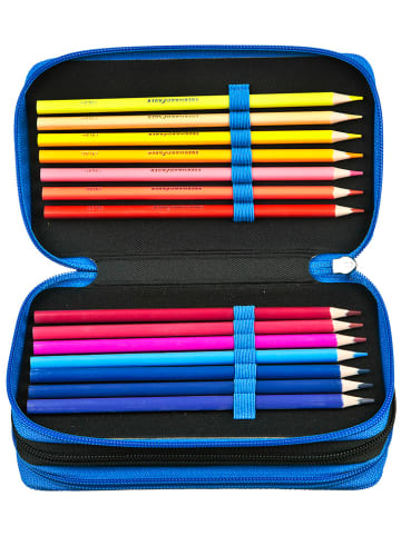 SCOOLI Piórnik "Spider-Man" w kolorze niebieskim z akcesoriami