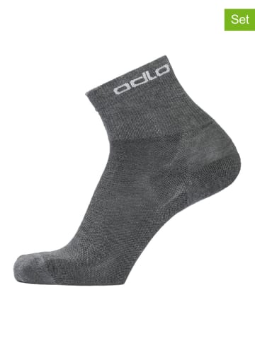Odlo 2-delige set: functionele sokken "Active" grijs