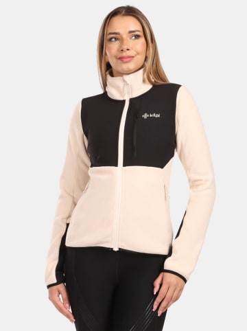 Kilpi Fleecejacke "Kajaani" in Beige/ Schwarz