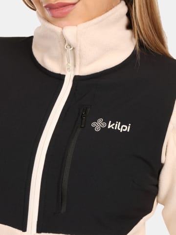 Kilpi Fleecejacke "Kajaani" in Beige/ Schwarz