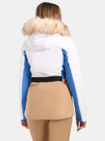 Kilpi Kurtka narciarska "Carrie" w kolorze niebiesko-biało-beżowym