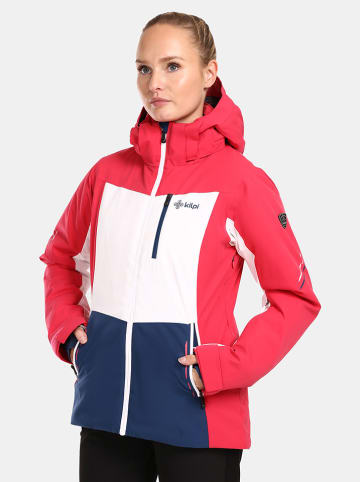 Kilpi Ski-/ Snowboardjacke "Valera" in Pink/ Weiß/ Dunkelblau