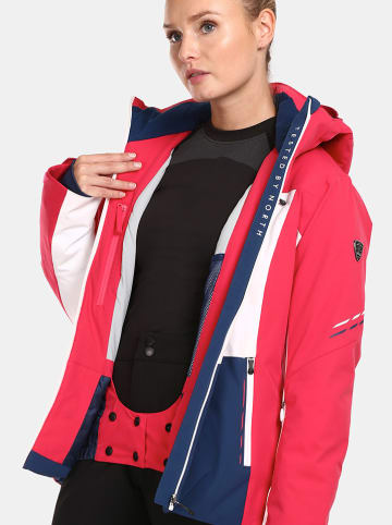 Kilpi Ski-/ Snowboardjacke "Valera" in Pink/ Weiß/ Dunkelblau