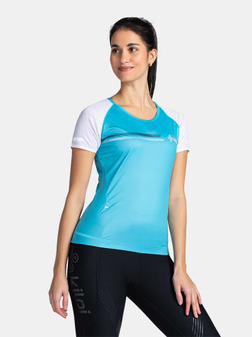 Kilpi Laufshirt "Floreni" in Blau/ Weiß
