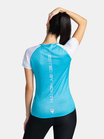 Kilpi Laufshirt "Floreni" in Blau/ Weiß