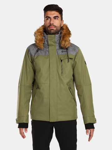Kilpi Winterjacke "Alpha" in Grün/ Grau