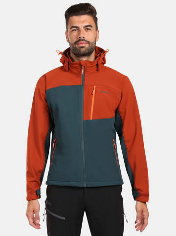 Kilpi Softshelljacke "Ontavio" in Dunkelgrün/ Rot